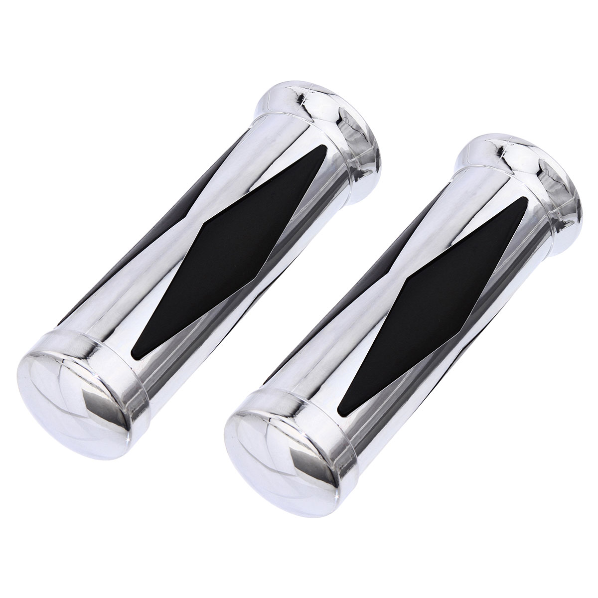 Grips 7/8 long 140mm Diamond 625 Black/Chrome.